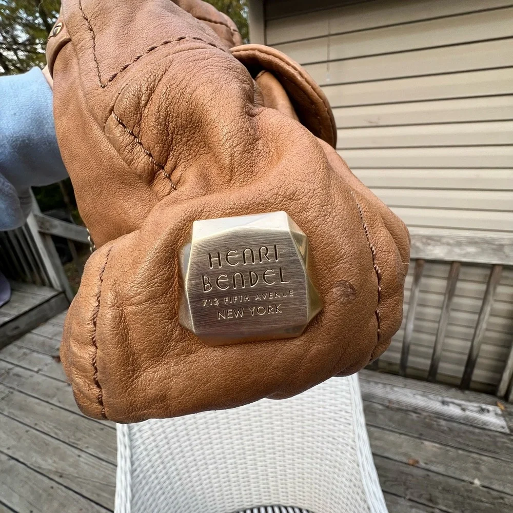 Henri Bendel Lamb Skin Leather Shoulder Bag - Picture 10 of 15